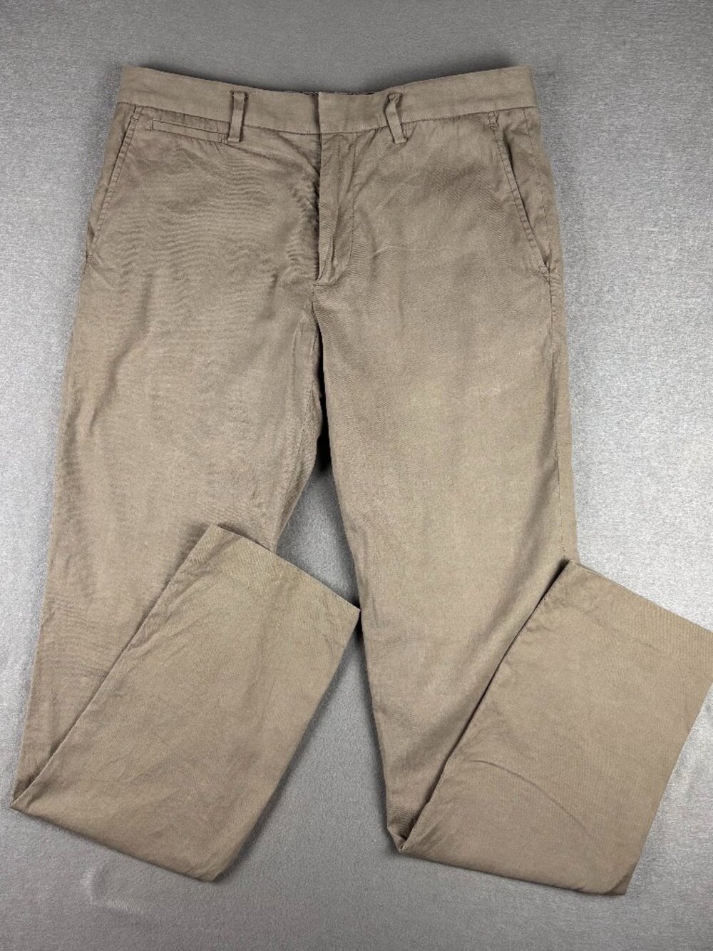 Marc By Marc Jacobs Linen Cotton Chino Pants 32x32 Khaki Slim USA Mens